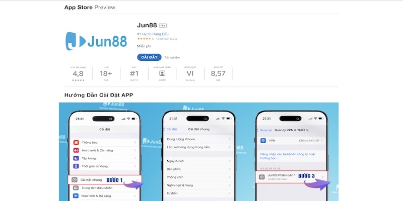 4 trường hợp lỗi thường xảy ra khi tải app Jun88