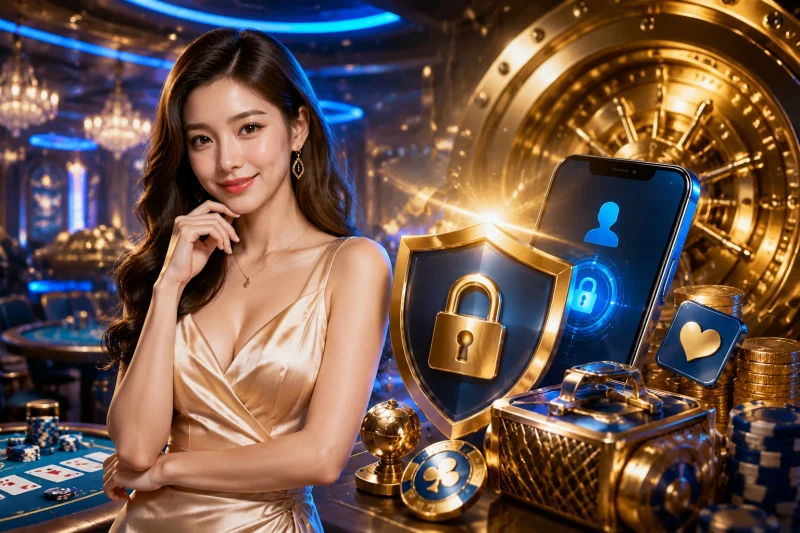 Hệ thống bảo mật công nghệ cao với tường lửa kỹ thuật số và mã hóa dữ liệu, minh họa cam kết bảo vệ thông tin của Jun88