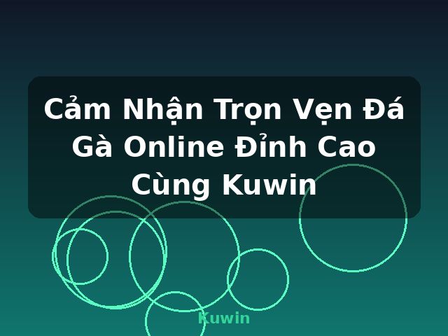 Cảm Nhận Trọn Vẹn Đá Gà Online Đỉnh Cao Cùng Kuwin - Kuwin